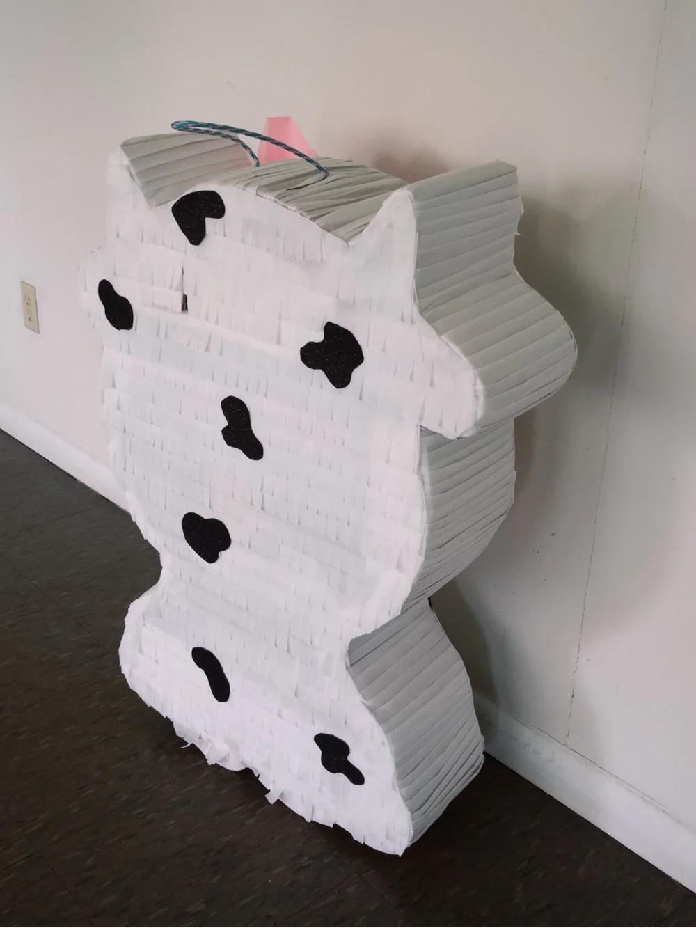 Cute Cow Pinata with Pink Bow